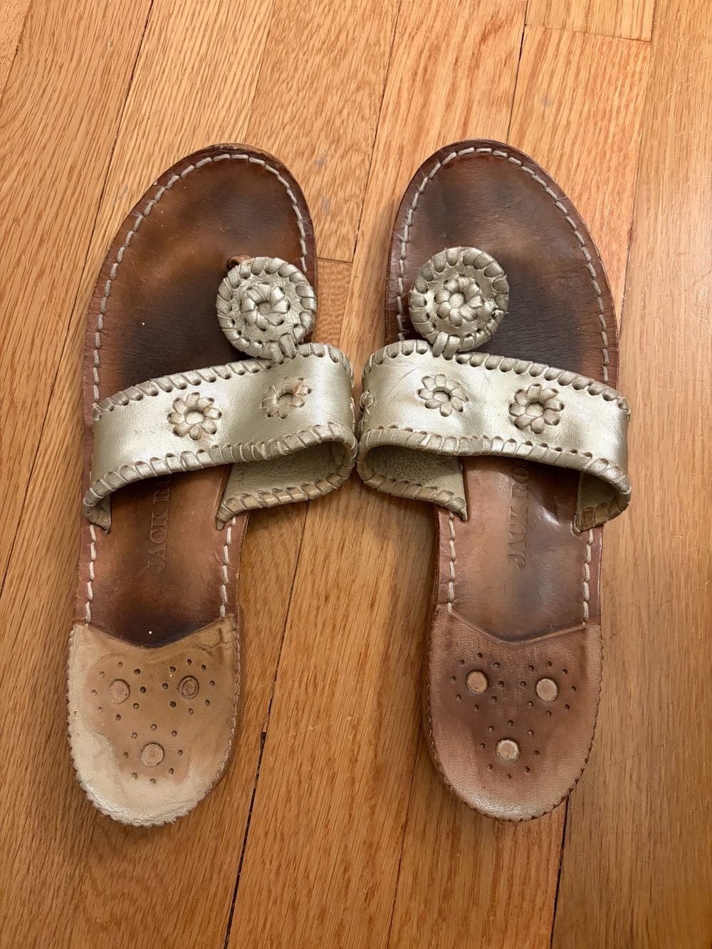 Jack Rogers - Original Jack Sandal in Gold Leather